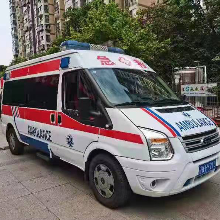 浑南长途救护车护送病人返乡